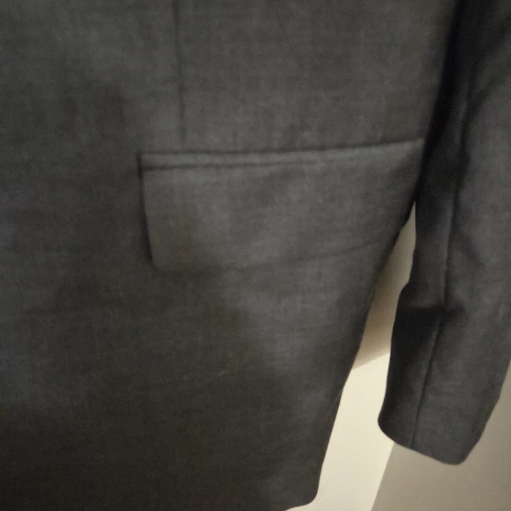 Lauren Ralph Lauren Men's Gray 100% Wool Formal Preppy Blazer Suit Jacket. 48L